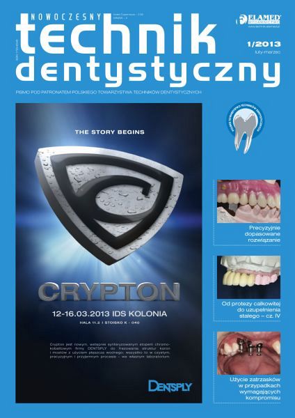 Nowoczesny Technik Dentystyczny wydanie nr 1/2013