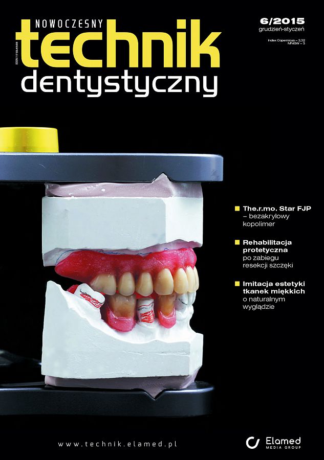 Nowoczesny Technik Dentystyczny wydanie nr 6/2015