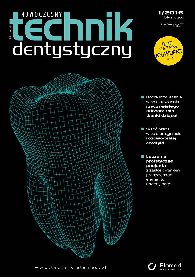 Nowoczesny Technik Dentystyczny wydanie nr 1/2016