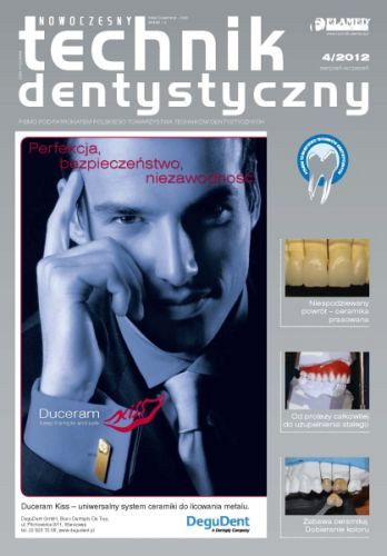 Nowoczesny Technik Dentystyczny wydanie nr 4/2012